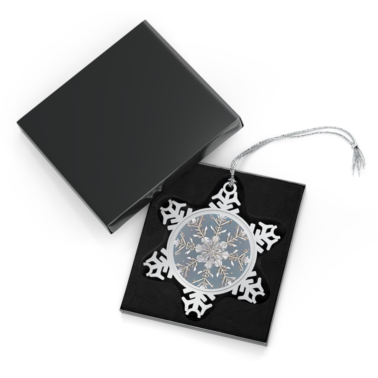 Light Crystal Spirit ~ Snowflake Pewter Ornament