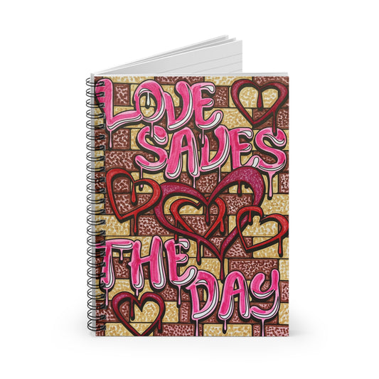 Love Saves - Spiral Notebook