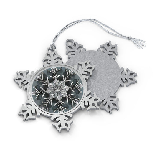 Dark Crystal Spirit ~ Snowflake Pewter Ornament