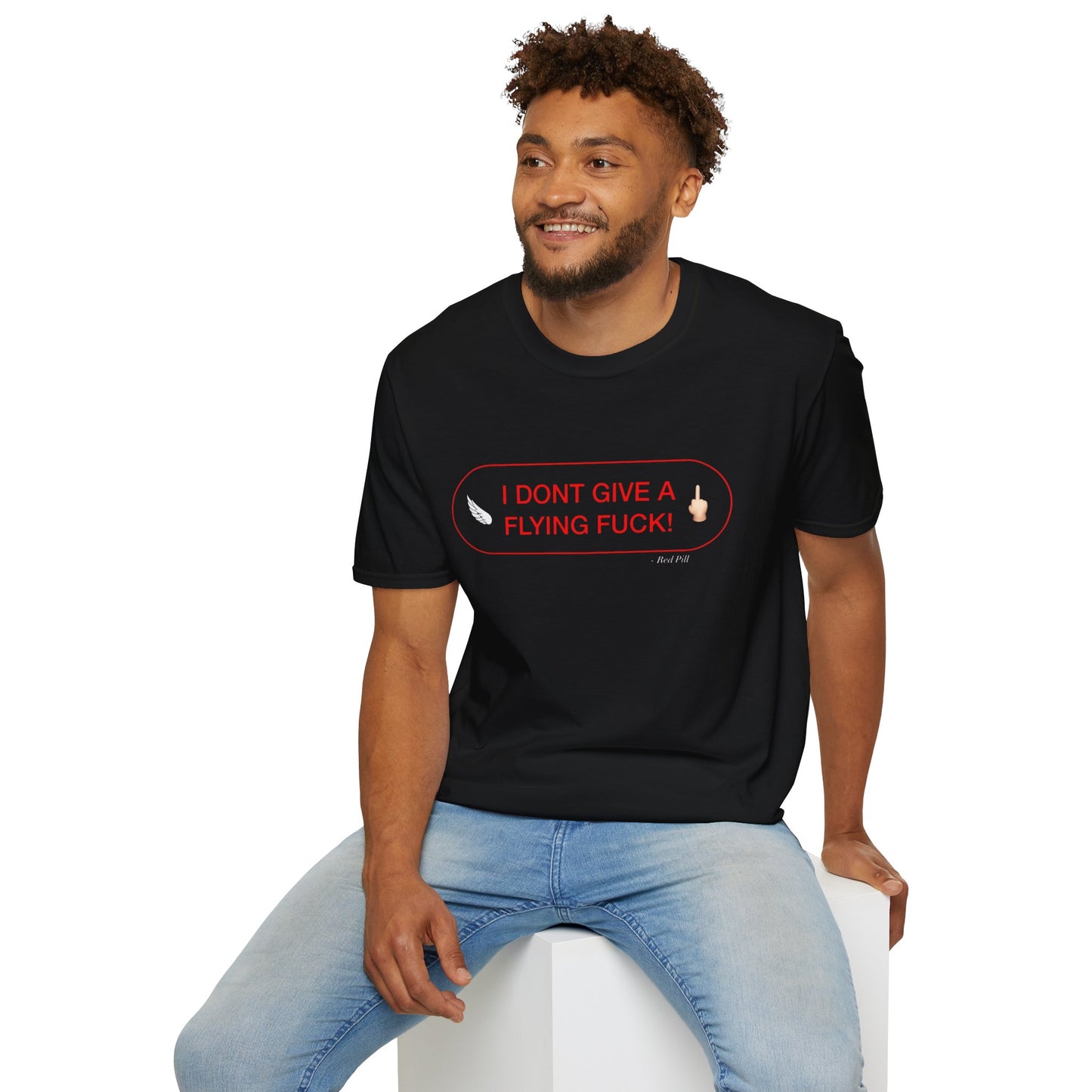 𝓕𝓵𝔂𝓲𝓷𝓰 𝓕 ~ 𝓡𝓮𝓭 𝓟𝓲𝓵𝓵  - Unisex Softstyle T-Shirt