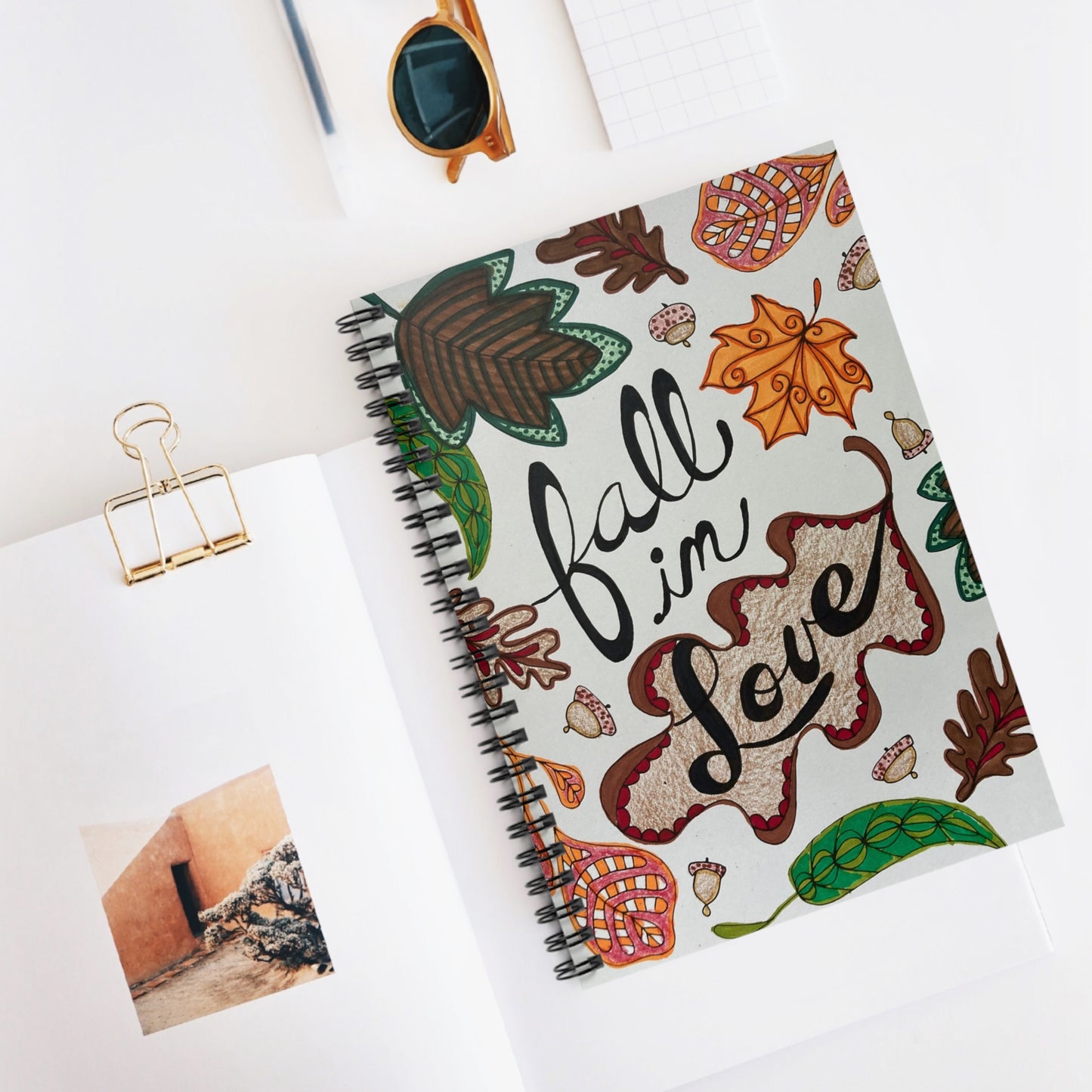 Fall In Love  - Spiral Notebook