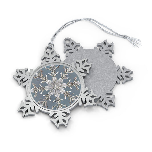 Light Crystal Spirit ~ Snowflake Pewter Ornament