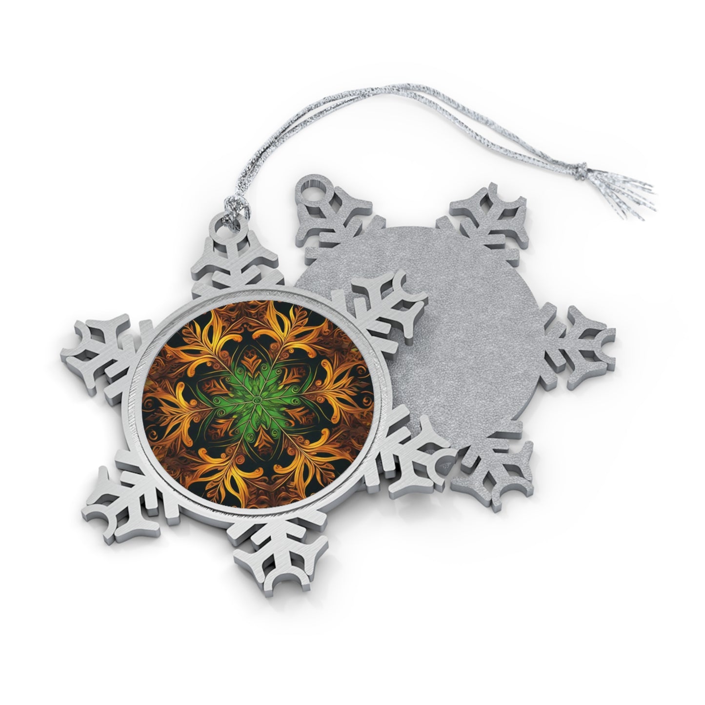 Tree Spirit ~ Snowflake Pewter Ornament