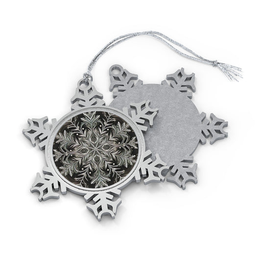 Winter Spirit ~ Snowflake Pewter Ornament