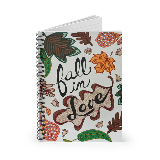 Fall In Love  - Spiral Notebook