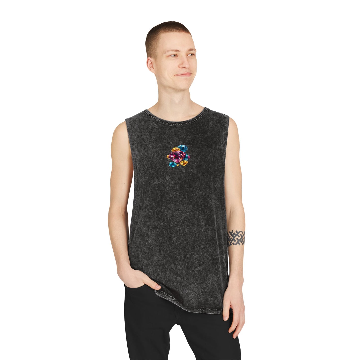 Diamond - MMVIP - Unisex Stonewash Tank Top