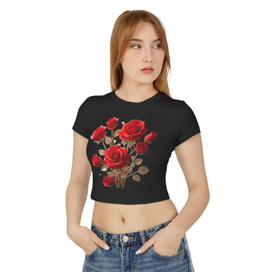 𝓡𝓸𝓼𝓮𝓼 - Women's Baby Tee