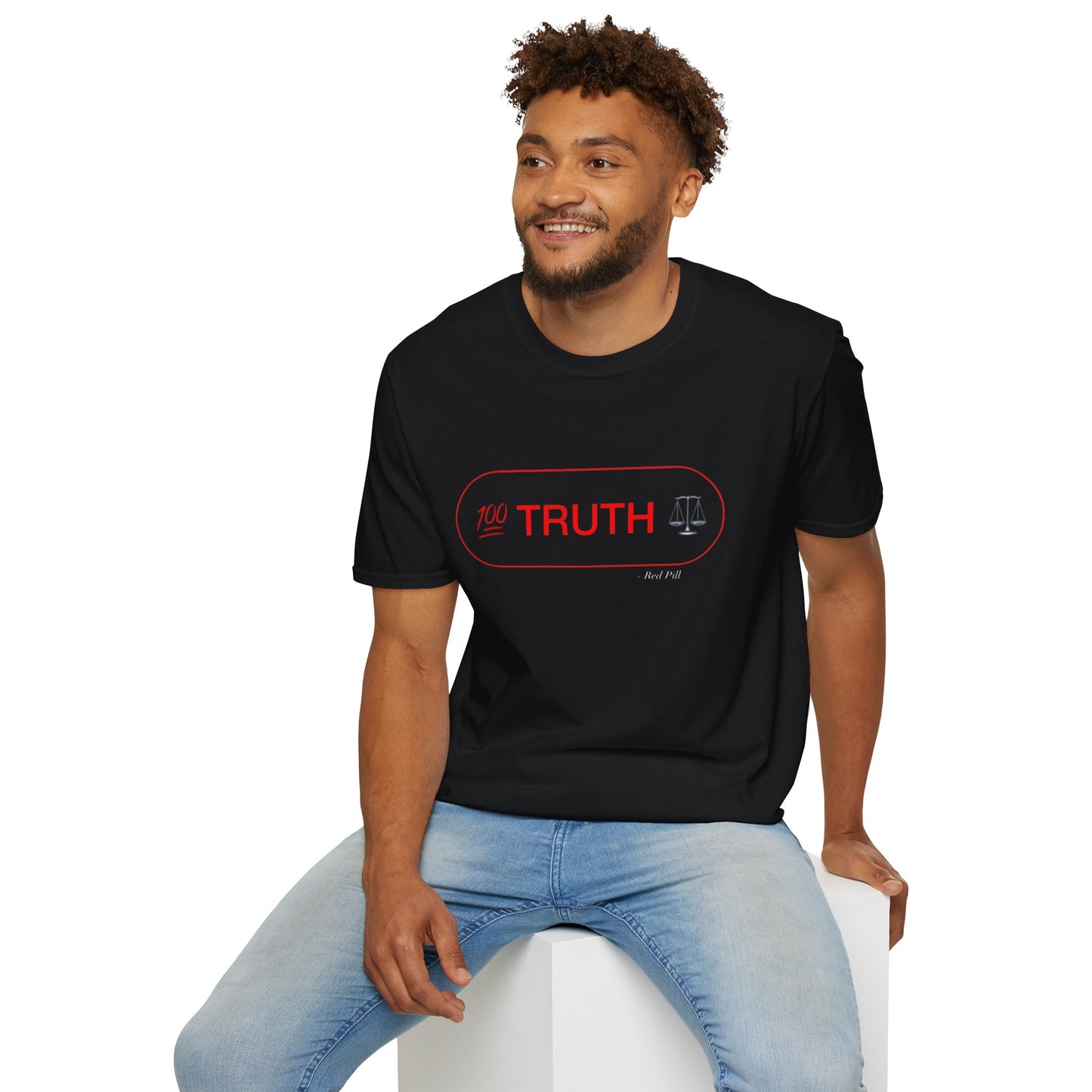 𝓣𝓻𝓾𝓽𝓱 ~ 𝓡𝓮𝓭 𝓟𝓲𝓵𝓵  - Unisex Softstyle T-Shirt