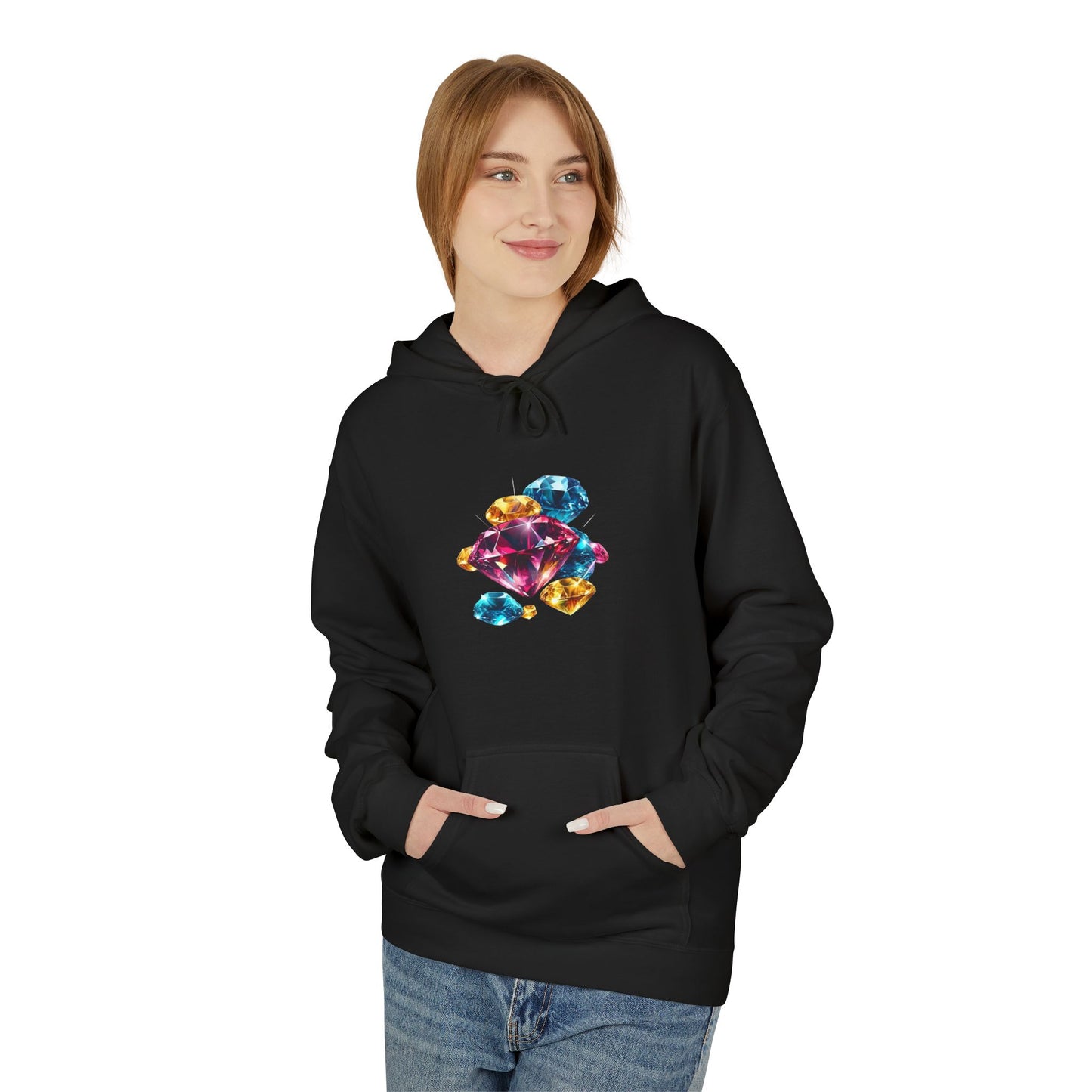 𝓓𝓲𝓪𝓶𝓸𝓷𝓭  - 𝓜𝓜𝓥𝓘𝓟  - Unisex Midweight Softstyle Fleece Hoodie