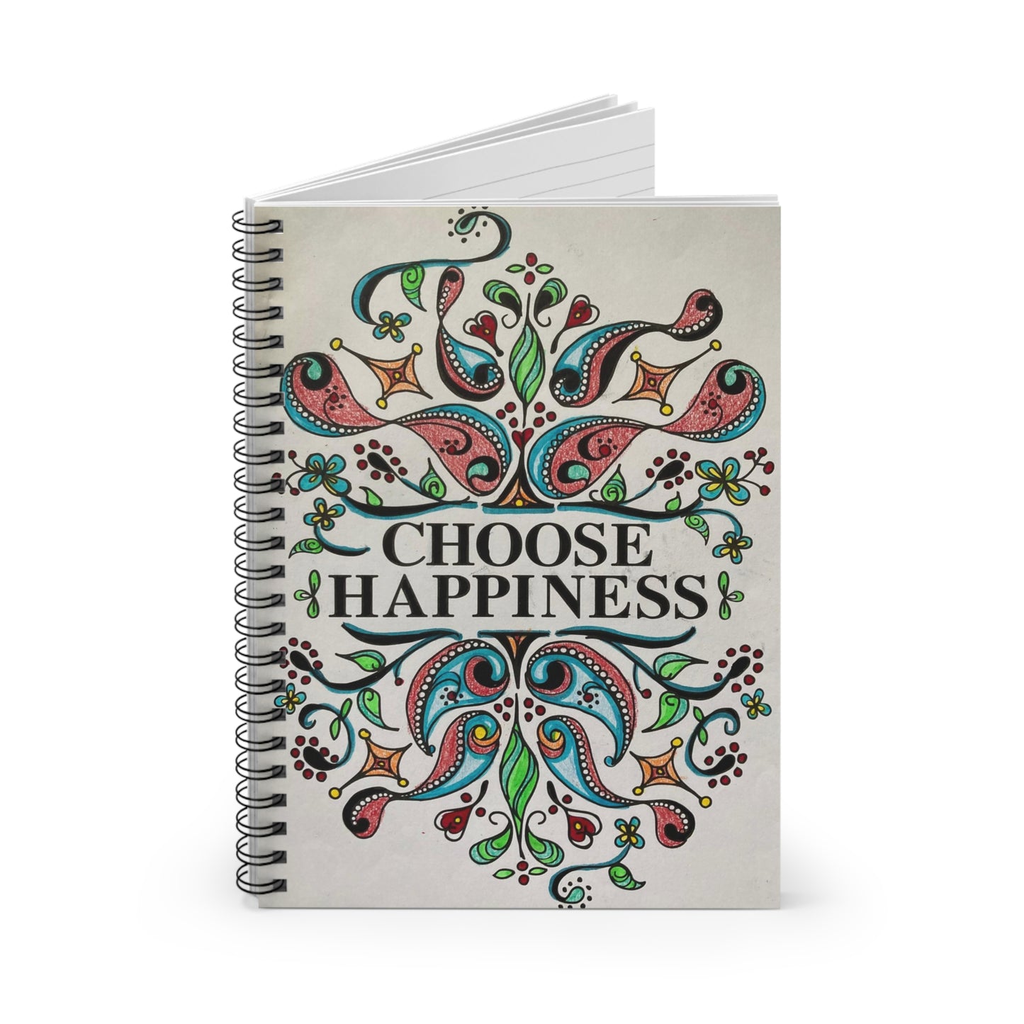 Happiness - Spiral Notebook