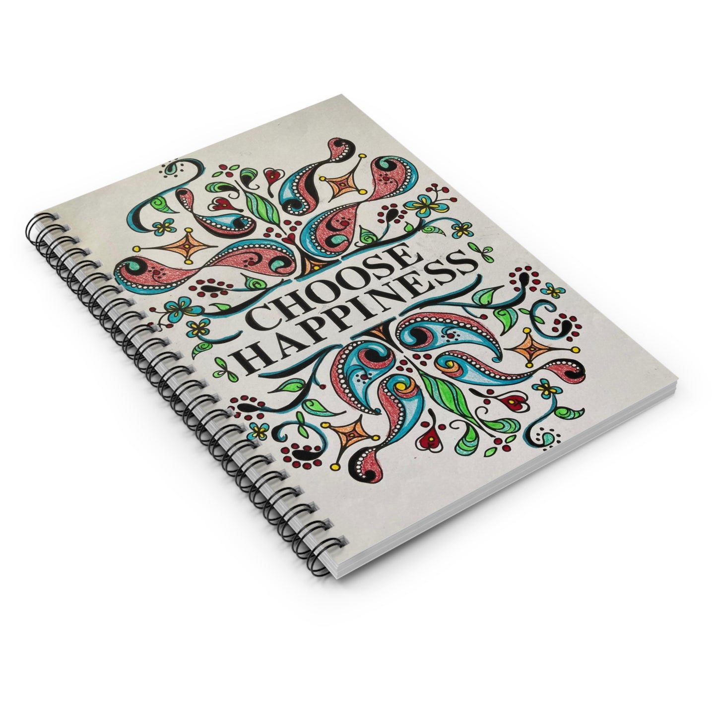 Happiness - Spiral Notebook