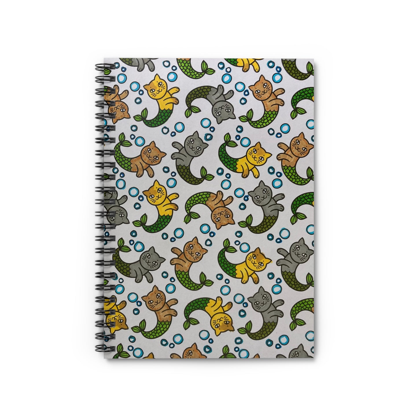 Kitty Mermaids - Spiral Notebook