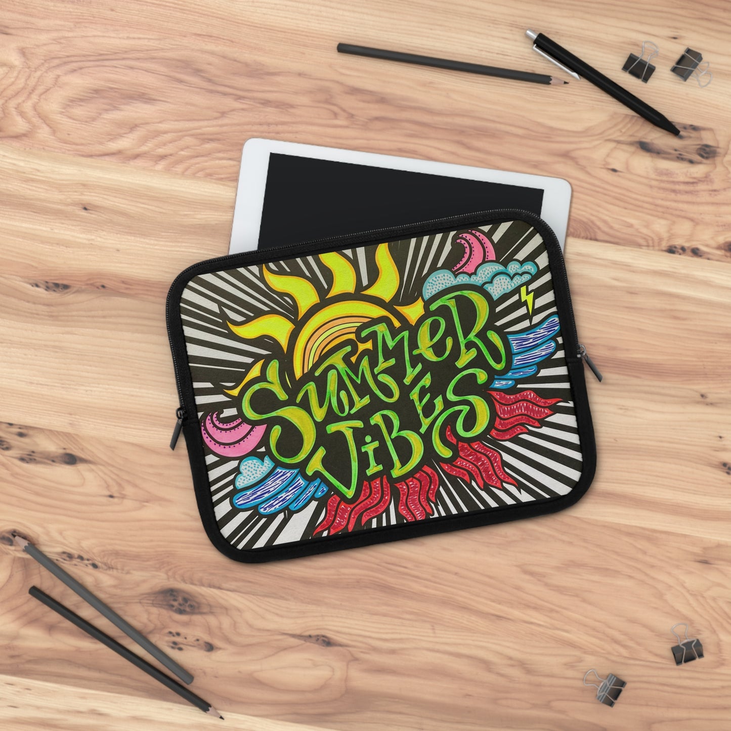 Summer Vibes - Laptop - Tablet - Tray Sleeve