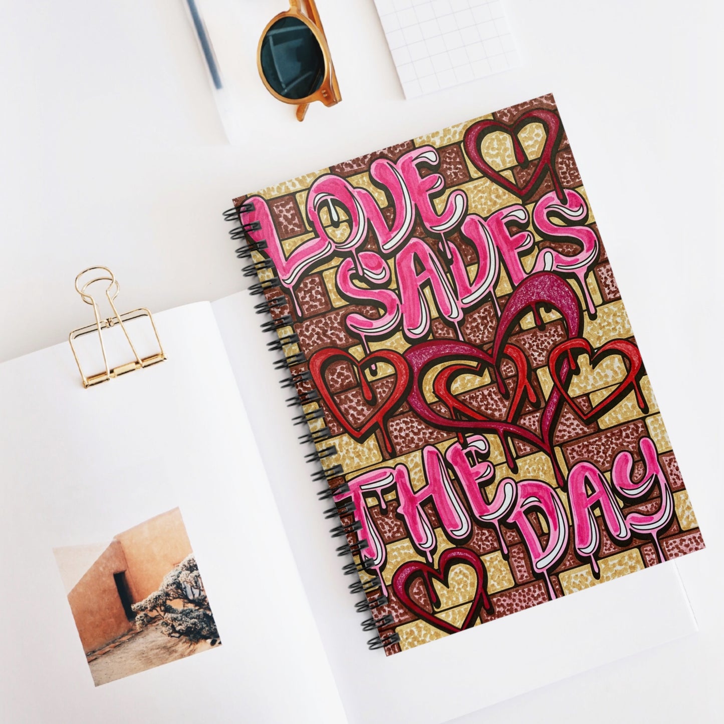 Love Saves - Spiral Notebook