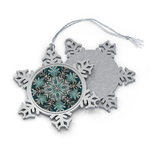 Water Spirit ~ Snowflake Pewter Ornament